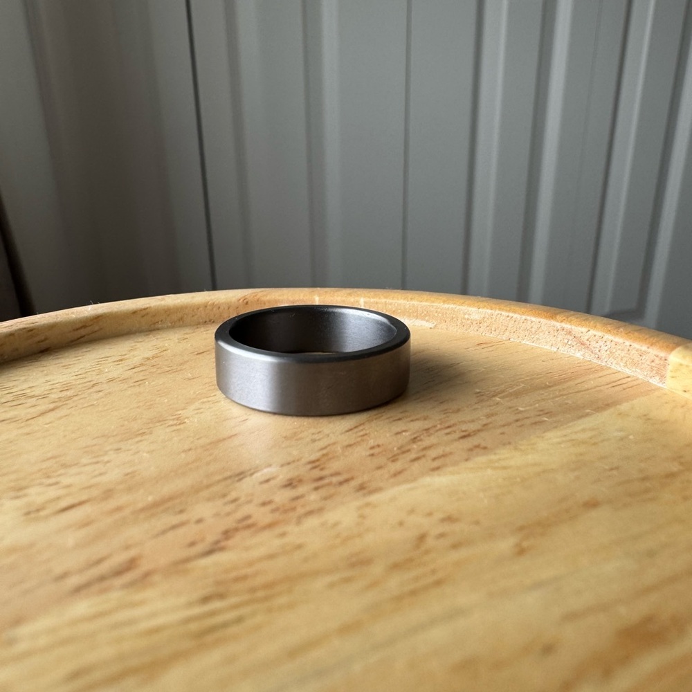 Men's Gray Tantalum Ring Size 9.5